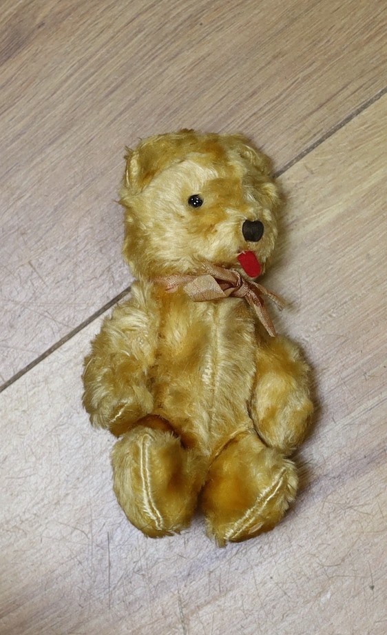 Nine vintage bears, three cotton plus, two mohair